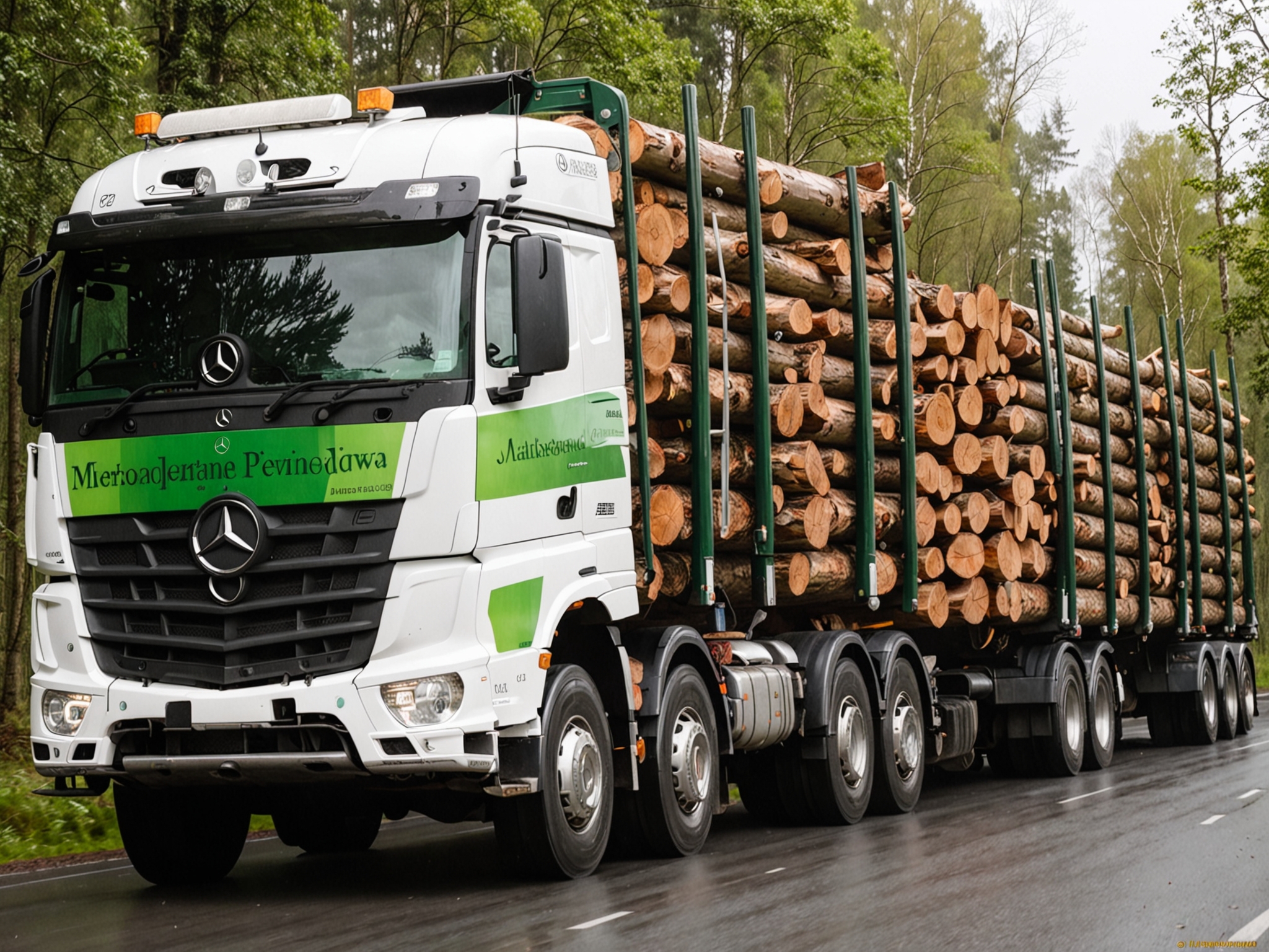 Лесовоз Mercedes-Benz Actros 3346